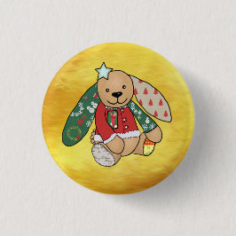 Bóton Redondo 2.54cm Weihnachtshase