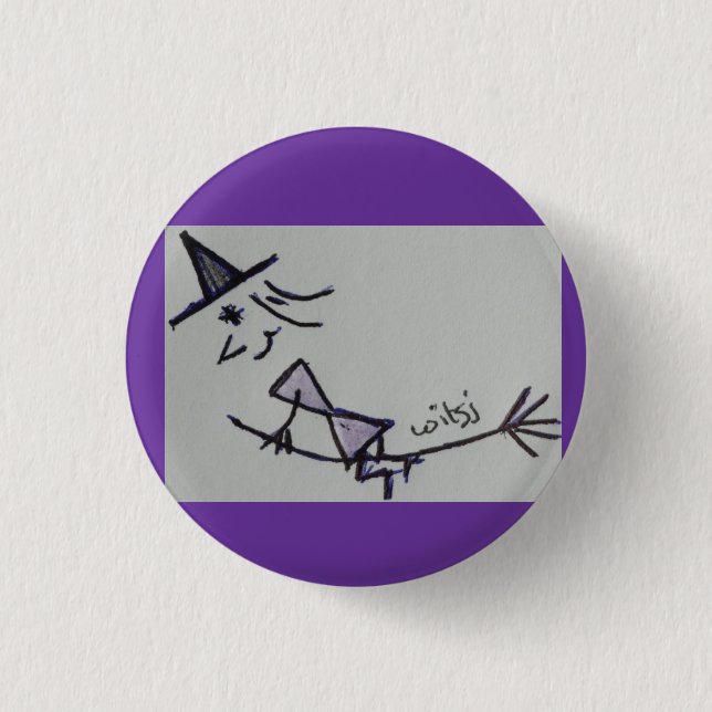 Bóton Redondo 2.54cm wicca kids (Frente)