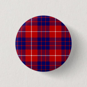 Bóton Redondo 2.54cm Xadrez azul-roxa-tartan