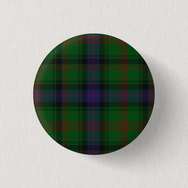 Bóton Redondo 2.54cm Xadrez verde-tartan Park (Frente)