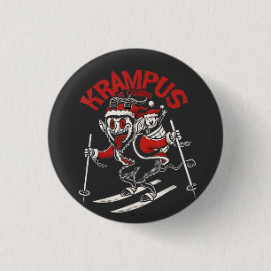 Bóton Redondo 2.54cm Xmas Gruss Vom Krampus