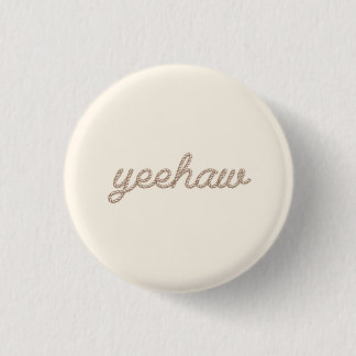 Bóton Redondo 2.54cm Yeehaw Rodeo Cowboy Button