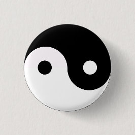 Bóton Redondo 2.54cm Yin Yang