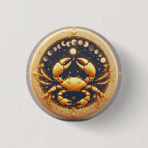 Zodíaco Cósmico do Câncer Dourado