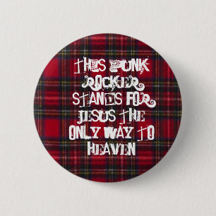 BÓTON REDONDO 5.08CM 0300, ESTE BALANCIM DE PUNK REPRESENTAM JESUS O