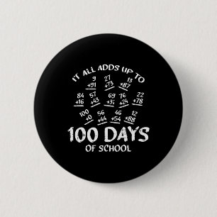 Bóton Redondo 5.08cm 100 Dias De Estudo De Professores Legal Com Adição