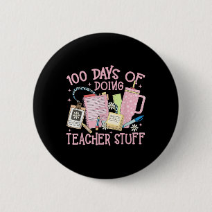 Bóton Redondo 5.08cm 100 Dias De Fazer Coisas De Professores 100 Dias D