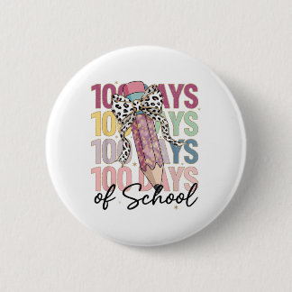 Bóton Redondo 5.08cm 100 Dias De Meninas Escolares Coquetê Arco 100º Di