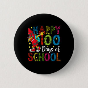 Bóton Redondo 5.08cm 100 Dias De Professora De Lápis Coloridos Escolare