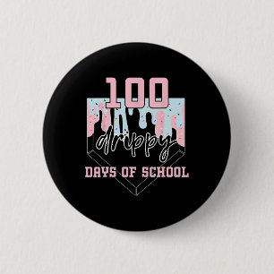 Bóton Redondo 5.08cm 100 Dias Gotejantes De Escola Bysebyll Sorvete 100