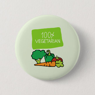 Bóton Redondo 5.08cm 100% Vegetariano e Orgulhoso