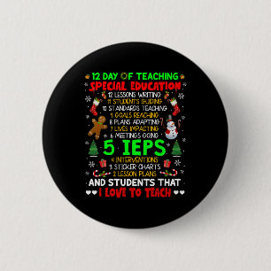 Bóton Redondo 5.08cm 12 Dias De Ensino De Educação Especial Ieps Sped T