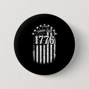 Bóton Redondo 5.08cm 1776 bandeira americana betsy ross 13 estrelas eua