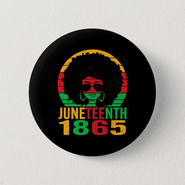 Bóton Redondo 5.08cm 1865 Décima Sétima Celebração da Liberdade Afro-Am (Frente)