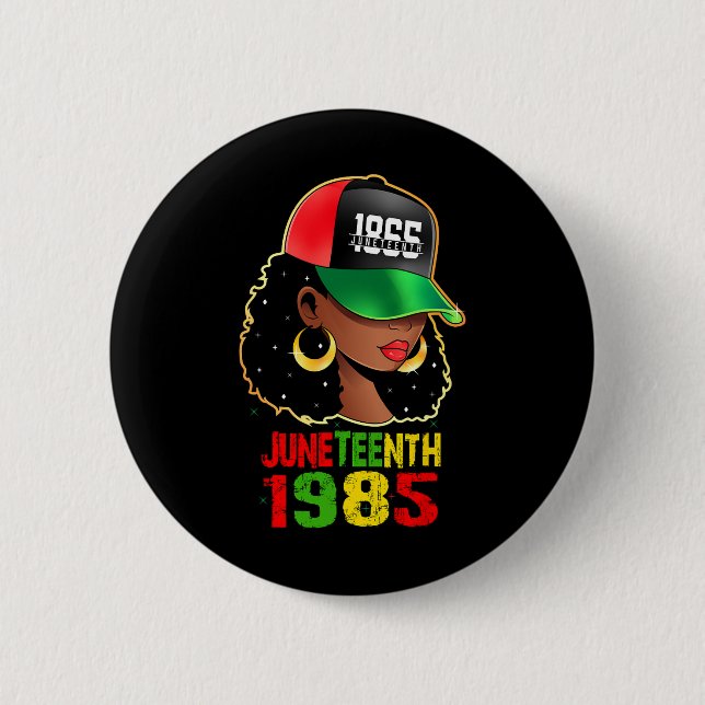 Bóton Redondo 5.08cm 1865 Décima Sétima Celebração da Liberdade Afro-Am (Frente)