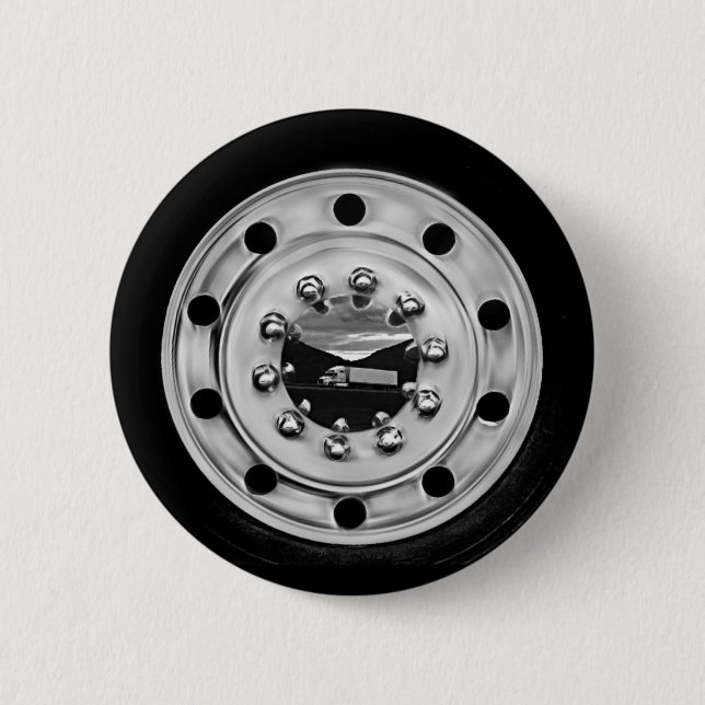 Bóton Redondo 5.08cm 18 Wheelin' (Frente)
