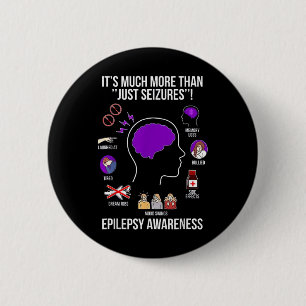 Bóton Redondo 5.08cm 1 É Muito Mais Do Que Apenas Convulsões Epilepsia 