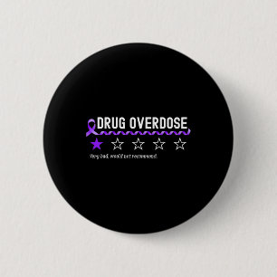 Bóton Redondo 5.08cm 1 Star Rating Medicamento Overdose Sensibilização