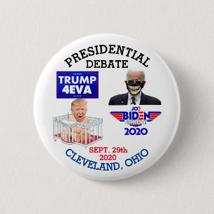 BÓTON REDONDO 5.08CM 2020 DEBATE PRESIDENCIAL CLEVELAND, OHIO