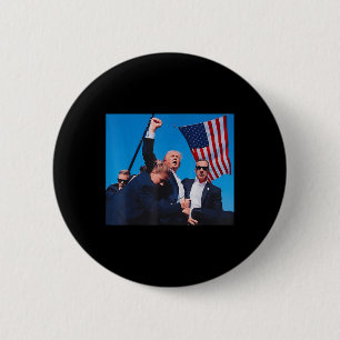 Bóton Redondo 5.08cm 2024: Luta de Trump na Pensilvânia, Butler Asinati