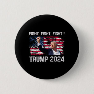 Bóton Redondo 5.08cm 2024 Luta Luta Luta - Eleição Presidente Trump