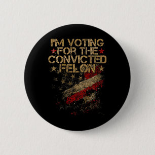 Bóton Redondo 5.08cm 2024 - Voto Contra Felon 2024