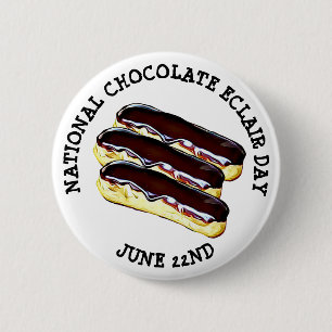 Bóton Redondo 5.08cm 22 de junho botão nacional do dia do Eclair de