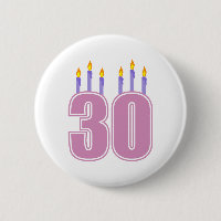 30 velas do aniversário (rosa/roxo)