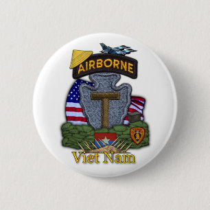Bóton Redondo 5.08cm 36ª divisão de infantaria, vietnam war Button