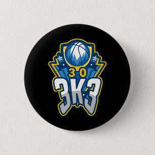 Bóton Redondo 5.08cm 3 K 3 Point Basball Record 3000 Três Ponteiros