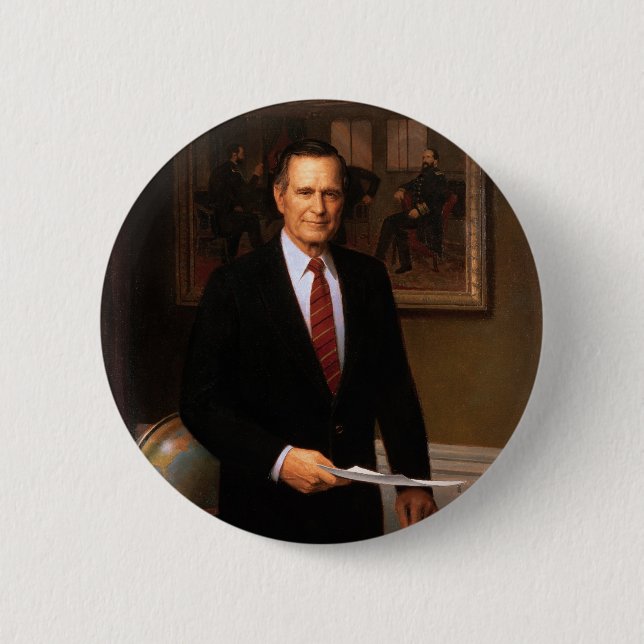 Bóton Redondo 5.08cm 41 George H.W. Bush (Frente)