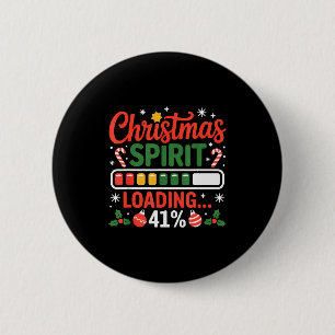 Bóton Redondo 5.08cm 41 Meme Espírito de Natal Carregando 41% Quatro Um