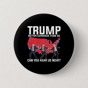 Bóton Redondo 5.08cm 45 47 Mega Dancing Trump 5g Map Election Republica