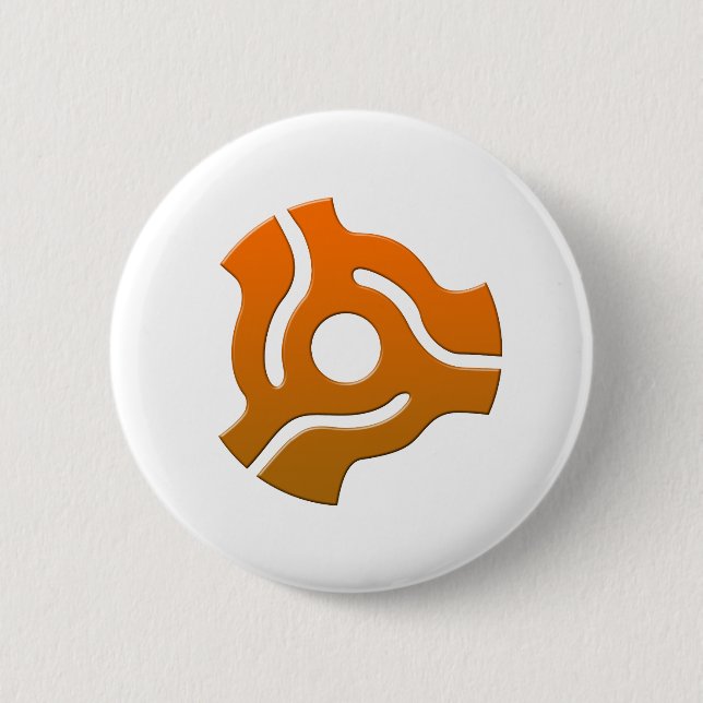 Bóton Redondo 5.08cm 45 adaptador - disco-jóquei do DJ do registro de (Frente)