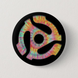 Bóton Redondo 5.08cm 45 Tie-Dye do adaptador