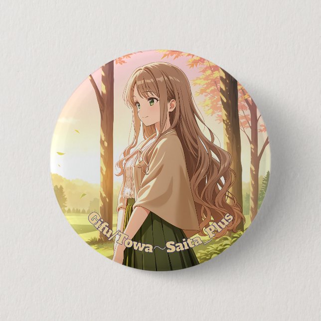 Bóton Redondo 5.08cm 47_Plus 岐阜 灯羽 - Gifu Towa (Frente)