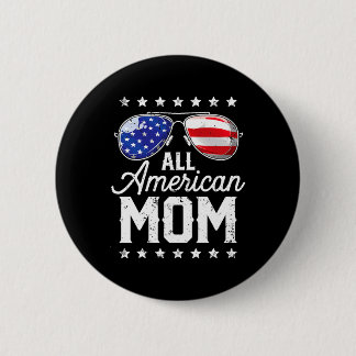 Bóton Redondo 5.08cm 4 De Julho Mãe Americana Sungles Família