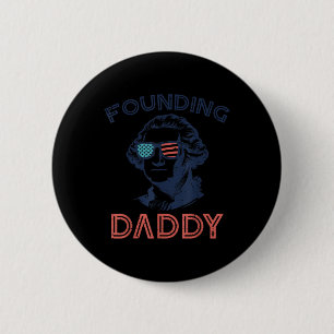 Bóton Redondo 5.08cm 4 De Julho Washington Pai Fundador Patriota Homens