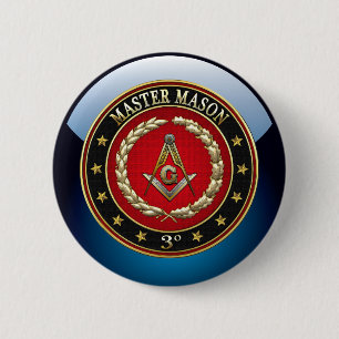 Bóton Redondo 5.08cm [500] Master Mason, 3º Grau [Edição Especial]
