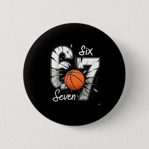 Bóton Redondo 5.08cm 67 Basquetebol Seis Sete 6 7 Meme 67
