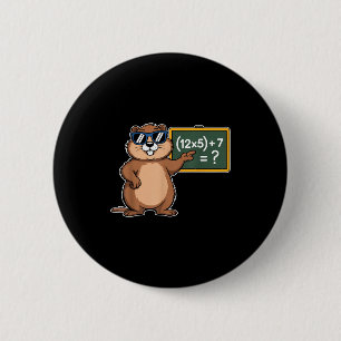 Bóton Redondo 5.08cm 67 Dia da Marmota 6-7 Meme Matemática Professor Se