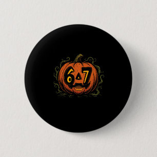 Bóton Redondo 5.08cm 67 Meme de Halloween Abóbora - Six Seven Geração A