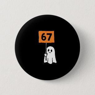 Bóton Redondo 5.08cm 67 Meme Humor 6-7 Divertido Seis Sete Halloween 