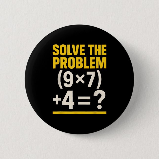 Bóton Redondo 5.08cm 67 Meme Professor de Matemática Engraçado Escola 6 (Frente)