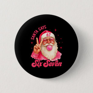 Bóton Redondo 5.08cm 67 Piadas Meme Feliz Natal Papai Noel Diz Seis Set
