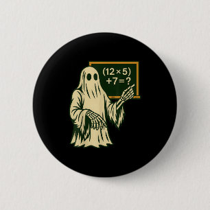 Bóton Redondo 5.08cm 67 Professor Fantasma de Halloween Seis Sete Meme 