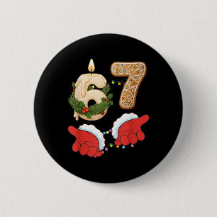 Bóton Redondo 5.08cm 67 Seis Sete Meme Natal Vela Gengibre Gen