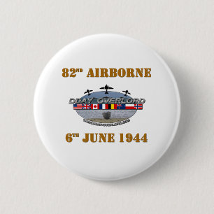 Bóton Redondo 5.08cm 82nd Airborne Division 6th June 1944