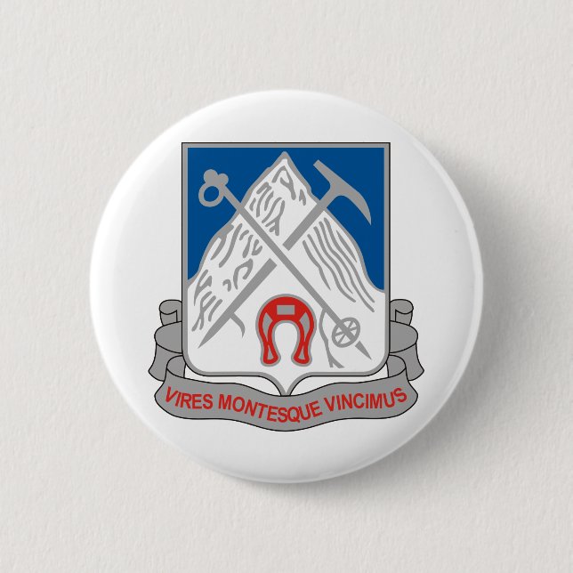 Bóton Redondo 5.08cm 87th Regimento de infantaria (Frente)