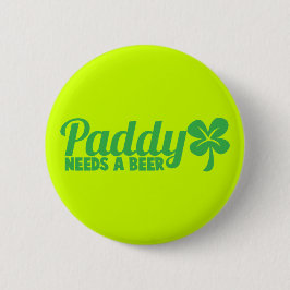 Bóton Redondo 5.08cm A ALMOFADA precisa uma cerveja! Design do drinkin